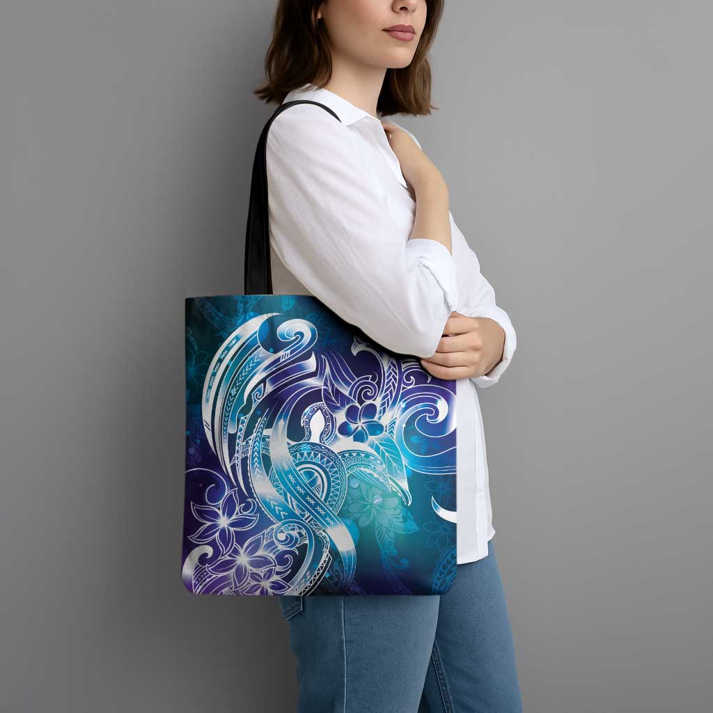 Aloha Hawaii Turtle Tote Bag Teal Purple Ribbon LT7 - Polynesian Pride