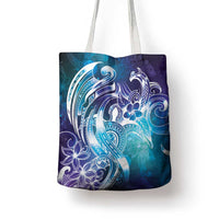 Aloha Hawaii Turtle Tote Bag Teal Purple Ribbon LT7 - Polynesian Pride