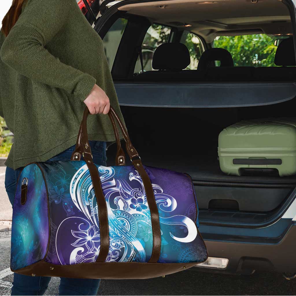 Aloha Hawaii Turtle Travel Bag Teal Purple Ribbon LT7 - Polynesian Pride