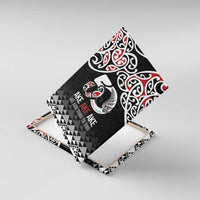 Kia Kaha Te Reo Maori Canvas Wall Art 50 Years Mo Ake Tonu Te Reo LT7 With Frame Black - Polynesian Pride