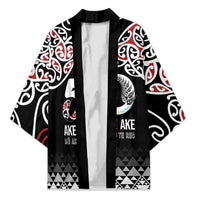 Kia Kaha Te Reo Maori Kimono 50 Years Mo Ake Tonu Te Reo LT7 Unisex Black - Polynesian Pride