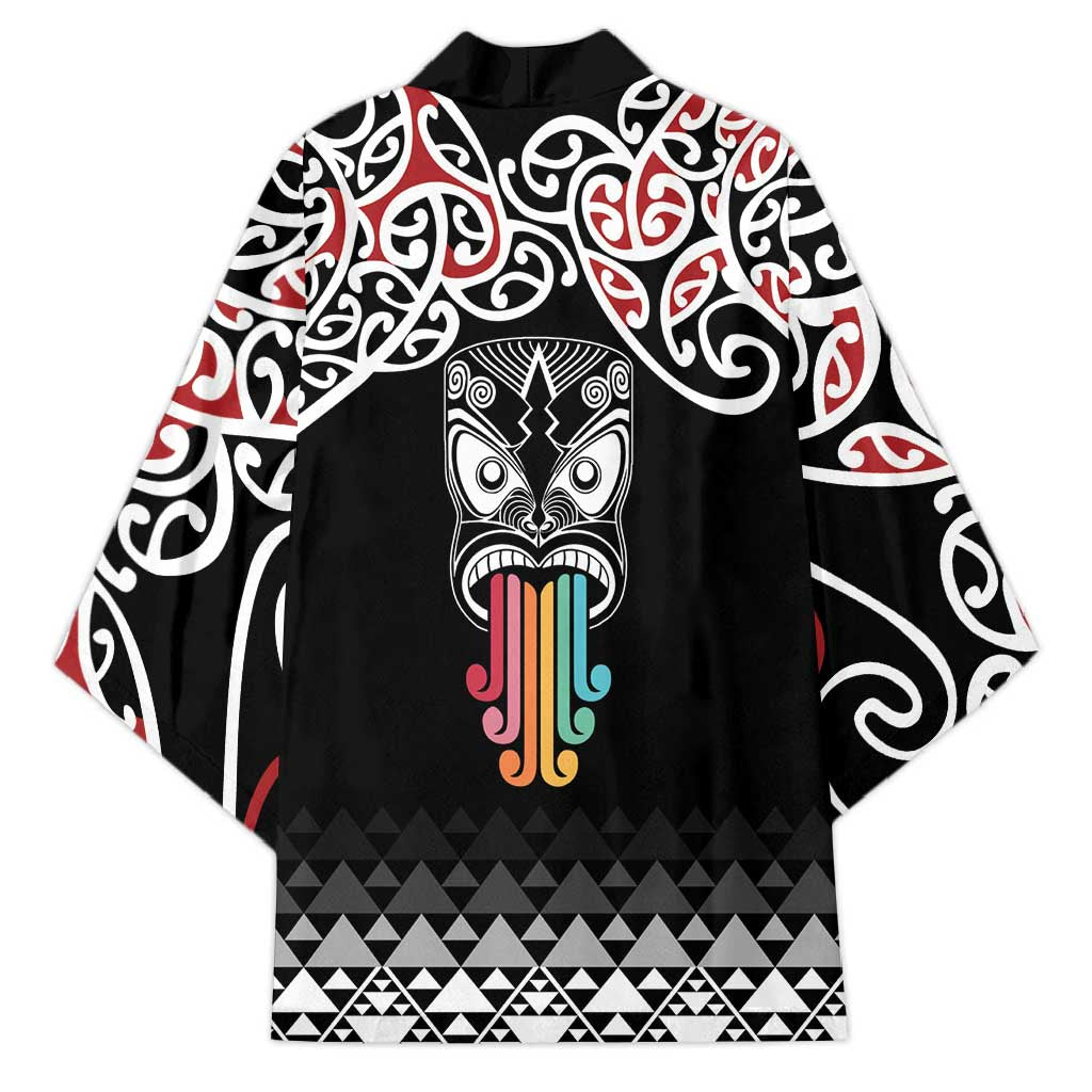 Kia Kaha Te Reo Maori Kimono 50 Years Mo Ake Tonu Te Reo LT7 - Polynesian Pride