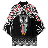 Kia Kaha Te Reo Maori Kimono 50 Years Mo Ake Tonu Te Reo LT7 - Polynesian Pride