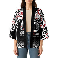Kia Kaha Te Reo Maori Kimono 50 Years Mo Ake Tonu Te Reo LT7 - Polynesian Pride