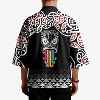 Kia Kaha Te Reo Maori Kimono 50 Years Mo Ake Tonu Te Reo LT7 - Polynesian Pride