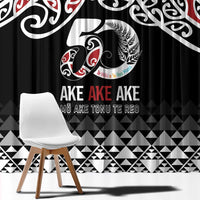 Kia Kaha Te Reo Maori Window Curtain 50 Years Mo Ake Tonu Te Reo LT7 - Polynesian Pride