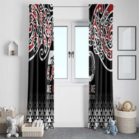 Kia Kaha Te Reo Maori Window Curtain 50 Years Mo Ake Tonu Te Reo LT7 - Polynesian Pride