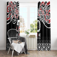 Kia Kaha Te Reo Maori Window Curtain 50 Years Mo Ake Tonu Te Reo LT7 - Polynesian Pride