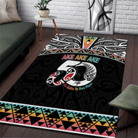 50 Years Kia Kaha Te Reo Maori Area Rug Ake Ake Ake! LT7 White - Polynesian Pride