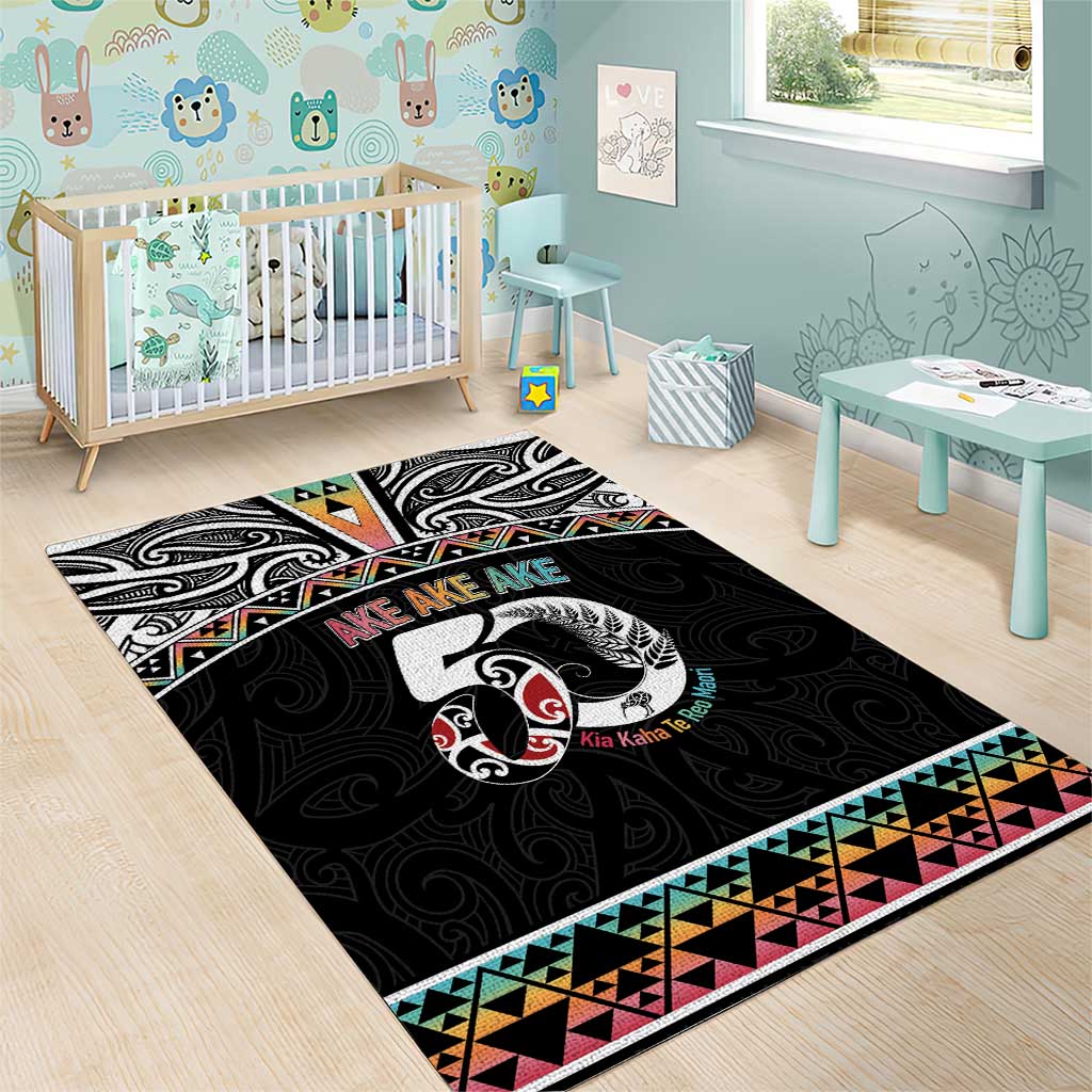 50 Years Kia Kaha Te Reo Maori Area Rug Ake Ake Ake! LT7 - Polynesian Pride