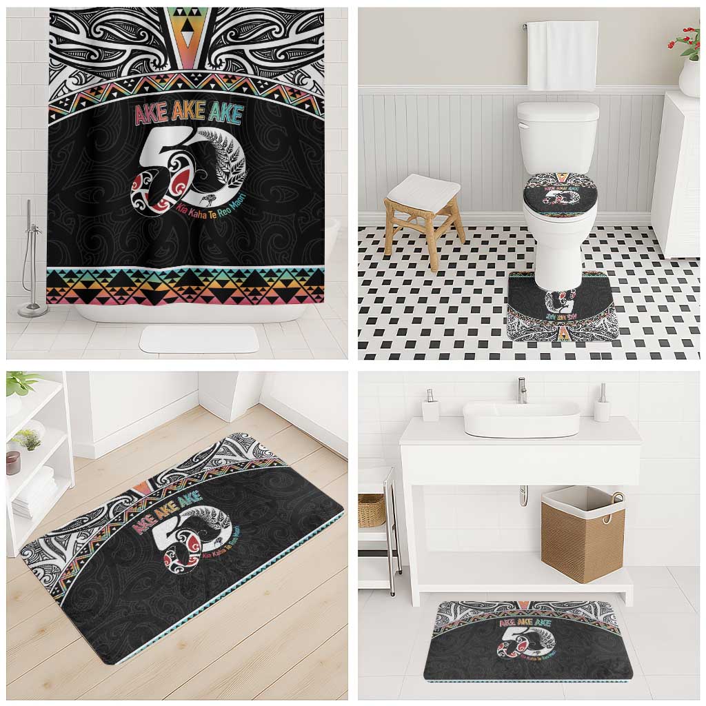50 Years Kia Kaha Te Reo Maori Bathroom Set Ake Ake Ake! LT7 - Polynesian Pride