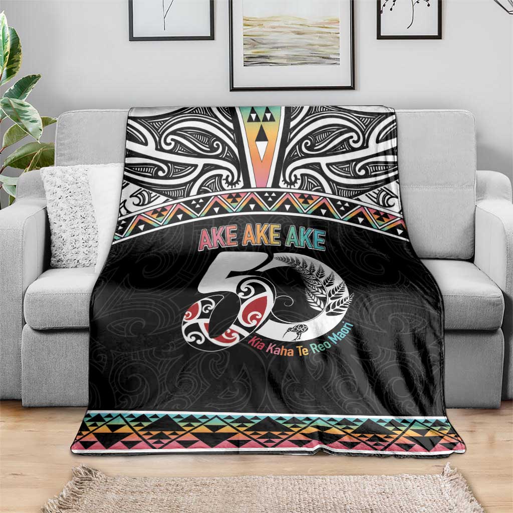 50 Years Kia Kaha Te Reo Maori Blanket Ake Ake Ake! LT7 - Polynesian Pride