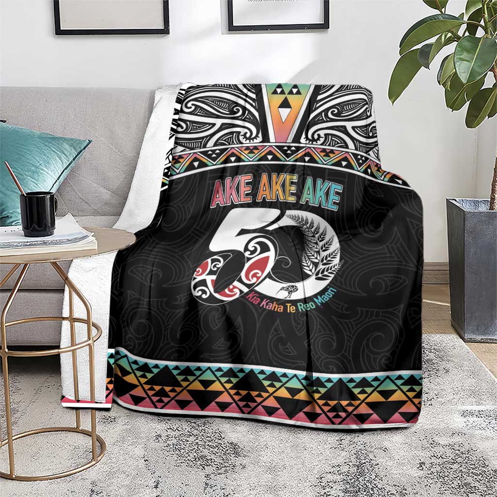 50 Years Kia Kaha Te Reo Maori Blanket Ake Ake Ake! LT7 - Polynesian Pride