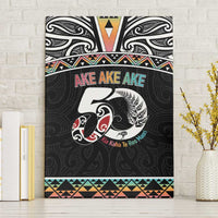 50 Years Kia Kaha Te Reo Maori Canvas Wall Art Ake Ake Ake! LT7 Without Frame White - Polynesian Pride