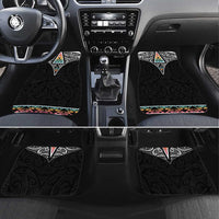 50 Years Kia Kaha Te Reo Maori Car Mats Ake Ake Ake! LT7 Set 4pcs White - Polynesian Pride