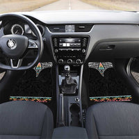 50 Years Kia Kaha Te Reo Maori Car Mats Ake Ake Ake! LT7 Set 2pcs - Front White - Polynesian Pride