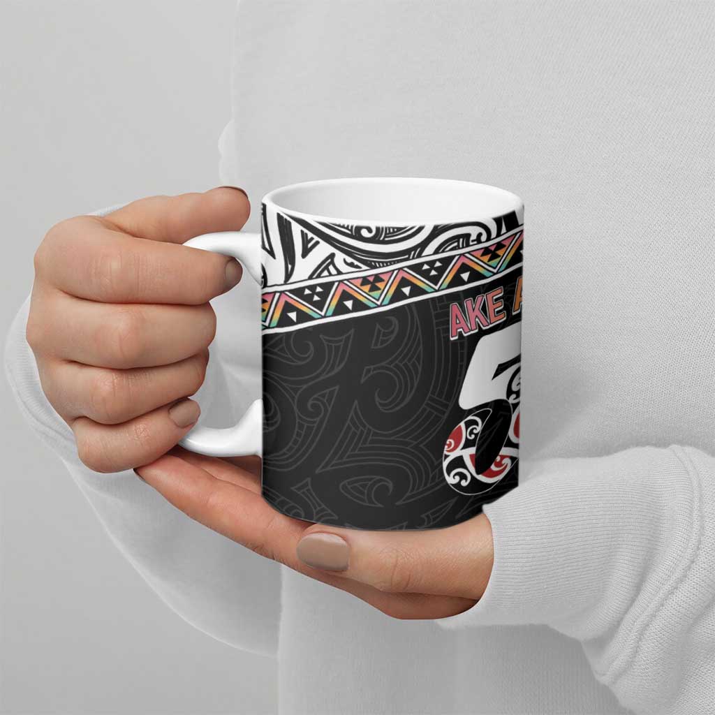 50 Years Kia Kaha Te Reo Maori Ceramic Mug Ake Ake Ake! LT7 - Polynesian Pride