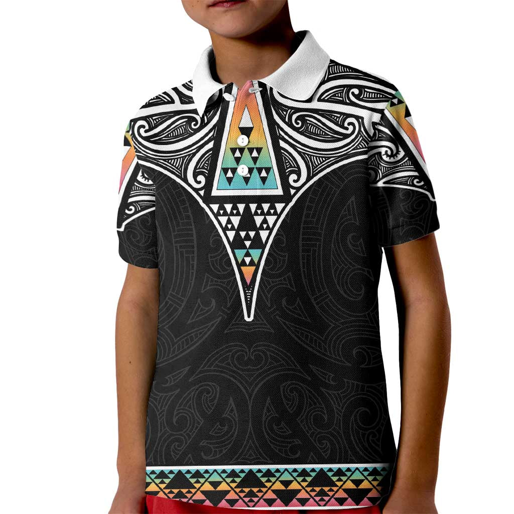 50 Years Kia Kaha Te Reo Maori Kid Polo Shirt Ake Ake Ake! LT7 Kid White - Polynesian Pride