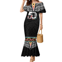 50 Years Kia Kaha Te Reo Maori Mermaid Dress Ake Ake Ake! LT7 Women White - Polynesian Pride