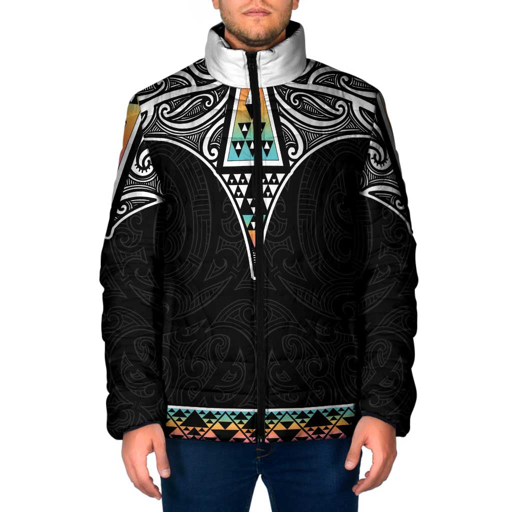 50 Years Kia Kaha Te Reo Maori Padded Jacket Ake Ake Ake! LT7 Men White - Polynesian Pride