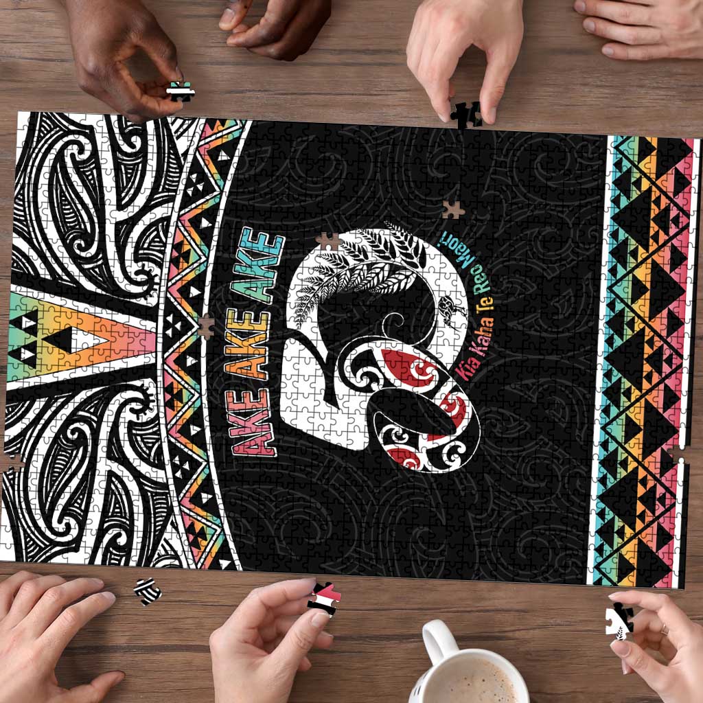 50 Years Kia Kaha Te Reo Maori Puzzle Ake Ake Ake! LT7 - Polynesian Pride