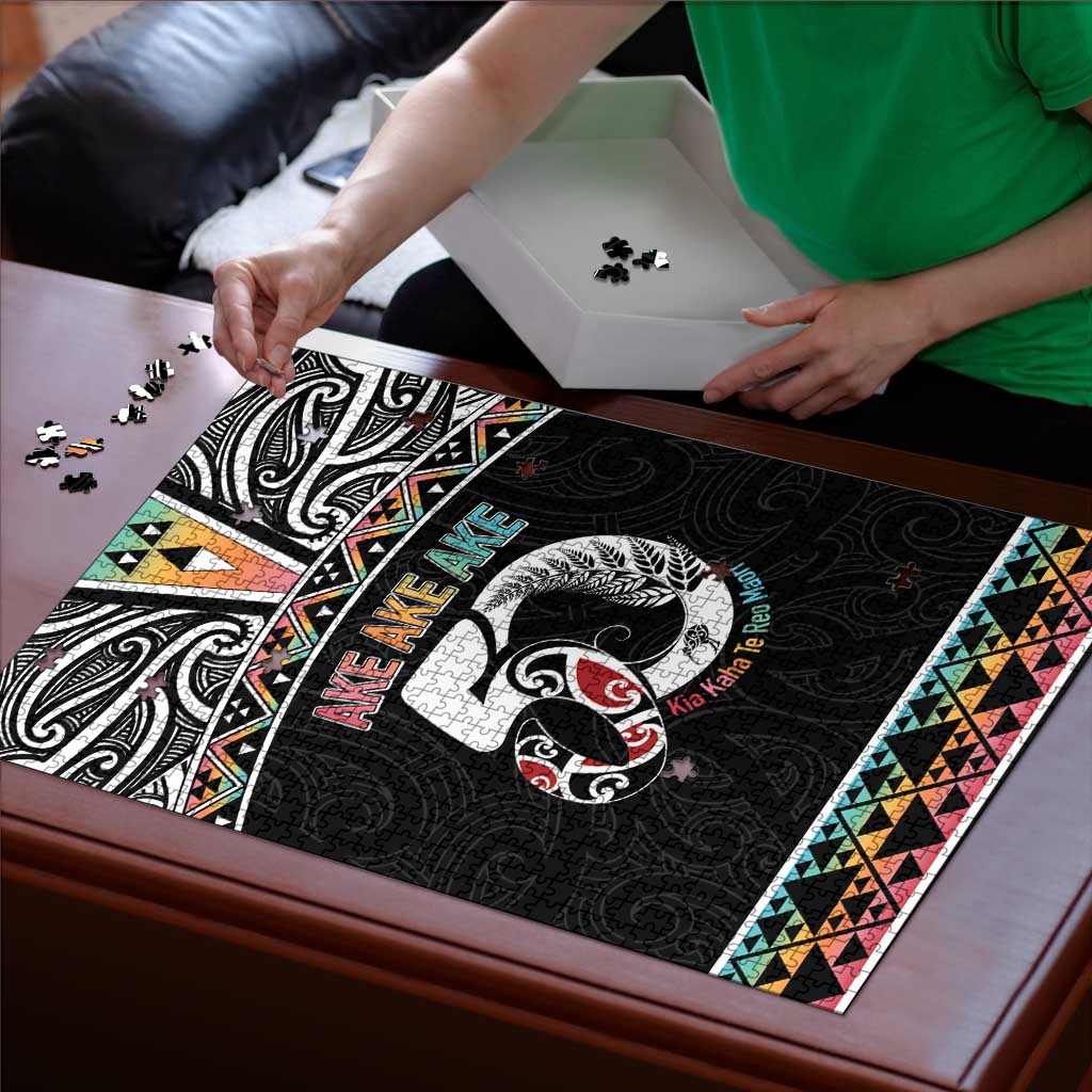 50 Years Kia Kaha Te Reo Maori Puzzle Ake Ake Ake! LT7 - Polynesian Pride