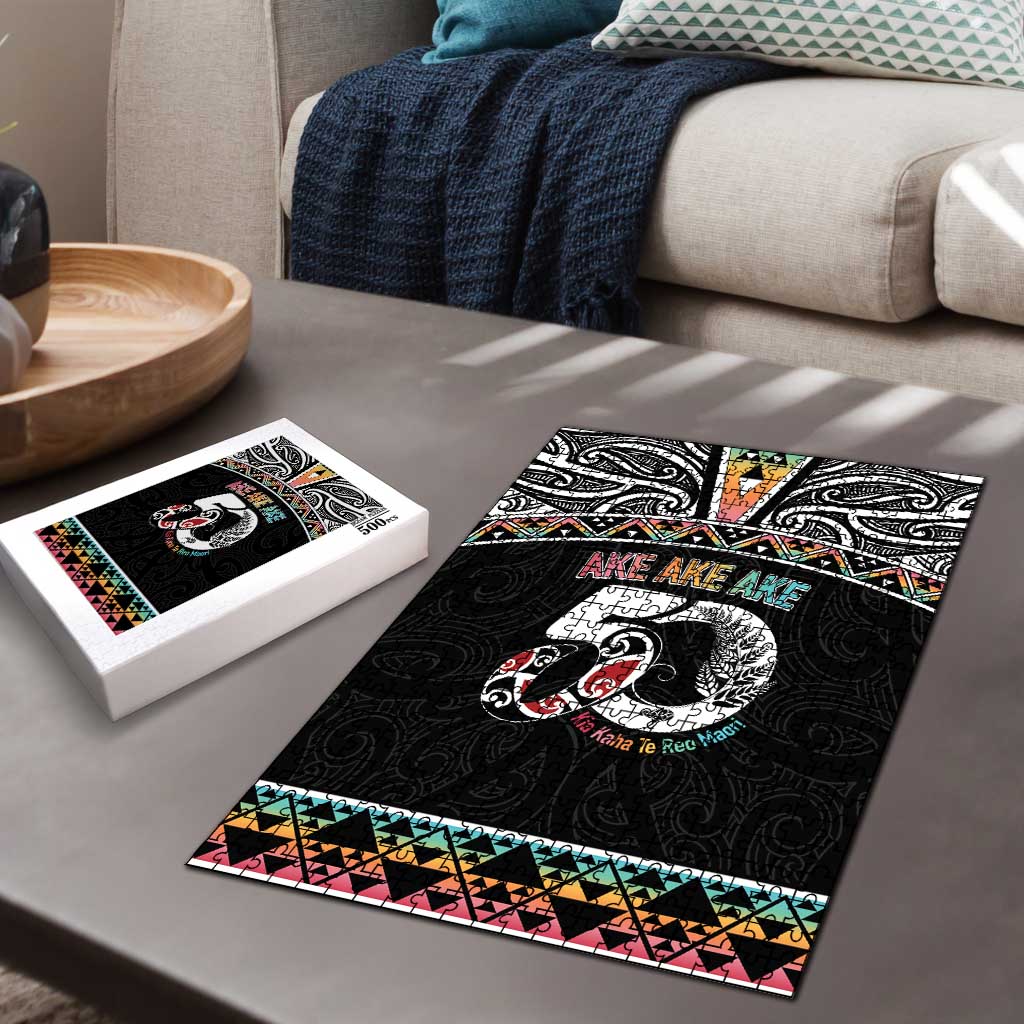 50 Years Kia Kaha Te Reo Maori Puzzle Ake Ake Ake! LT7 - Polynesian Pride