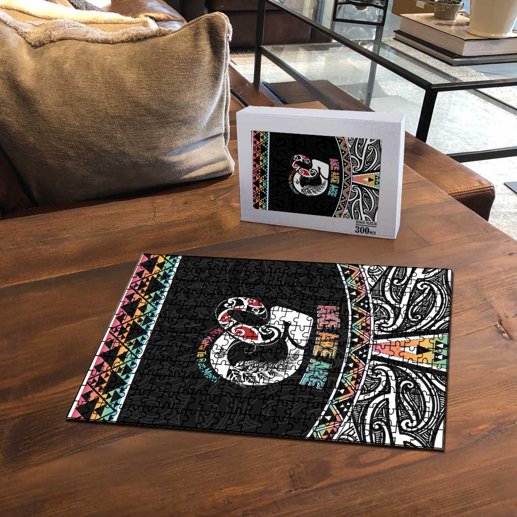 50 Years Kia Kaha Te Reo Maori Puzzle Ake Ake Ake! LT7 - Polynesian Pride