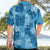 Hawaii Tapa Hawaiian Shirt Hibiscus Mix Hawaiian Quilt Patches - Blue LT7 - Polynesian Pride