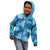 Hawaii Tapa Kid Hoodie Hibiscus Mix Hawaiian Quilt Patches - Blue LT7 - Polynesian Pride