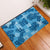 Hawaii Tapa Rubber Doormat Hibiscus Mix Hawaiian Quilt Patches - Blue LT7 Blue - Polynesian Pride