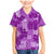 Hawaii Tapa Family Matching Mermaid Dress and Hawaiian Shirt Hibiscus Mix Hawaiian Quilt Patches - Violet LT7 Son's Shirt Violet - Polynesian Pride