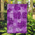 Hawaii Tapa Garden Flag Hibiscus Mix Hawaiian Quilt Patches - Violet LT7 Garden Flag Violet - Polynesian Pride