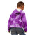 Hawaii Tapa Kid Hoodie Hibiscus Mix Hawaiian Quilt Patches - Violet LT7 - Polynesian Pride