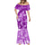 Hawaii Tapa Mermaid Dress Hibiscus Mix Hawaiian Quilt Patches - Violet LT7 - Polynesian Pride