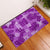 Hawaii Tapa Rubber Doormat Hibiscus Mix Hawaiian Quilt Patches - Violet LT7 Violet - Polynesian Pride