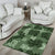 Hawaii Tapa Area Rug Hibiscus Mix Hawaiian Quilt Patches - Sage Green LT7 - Polynesian Pride