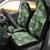 Hawaii Tapa Car Seat Cover Hibiscus Mix Hawaiian Quilt Patches - Sage Green LT7 - Polynesian Pride