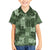 Hawaii Tapa Family Matching Off Shoulder Short Dress and Hawaiian Shirt Hibiscus Mix Hawaiian Quilt Patches - Sage Green LT7 Son's Shirt Sage Green - Polynesian Pride