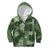 Hawaii Tapa Kid Hoodie Hibiscus Mix Hawaiian Quilt Patches - Sage Green LT7 - Polynesian Pride