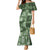 Hawaii Tapa Mermaid Dress Hibiscus Mix Hawaiian Quilt Patches - Sage Green LT7 Women Sage Green - Polynesian Pride