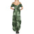 Hawaii Tapa Summer Maxi Dress Hibiscus Mix Hawaiian Quilt Patches - Sage Green LT7 - Polynesian Pride