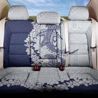 Polynesian Navy Blue Plumeria Lei Back Car Seat Cover with Hammerhead Shark LT7 One Size Navy Blue - Polynesian Pride
