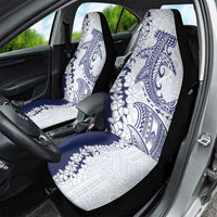 Polynesian Navy Blue Plumeria Lei Car Seat Cover with Hammerhead Shark LT7 - Polynesian Pride