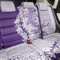 Polynesian Purple Plumeria Lei Back Car Seat Cover with Hammerhead Shark LT7 - Polynesian Pride