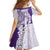 Polynesian Purple Plumeria Lei Family Matching Off Shoulder Maxi Dress and Hawaiian Shirt with Hammerhead Shark