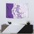 Polynesian Purple Plumeria Lei Tapestry with Hammerhead Shark