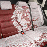 Polynesian Crimson Plumeria Lei Back Car Seat Cover with Hammerhead Shark LT7 - Polynesian Pride