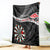 Personalised New Zealand Darts Blanket Maori Manaia LT7 Black - Polynesian Pride