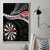 Personalised New Zealand Darts Canvas Wall Art Maori Manaia LT7 - Polynesian Pride